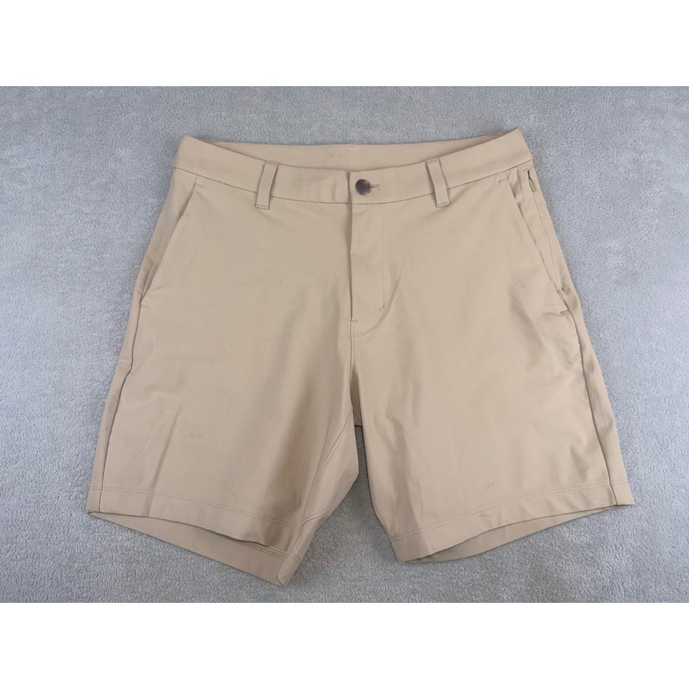 Lululemon Men's 31 Commission Short Classic Fit 9" Tan Khaki Warpstreme LM7B95S